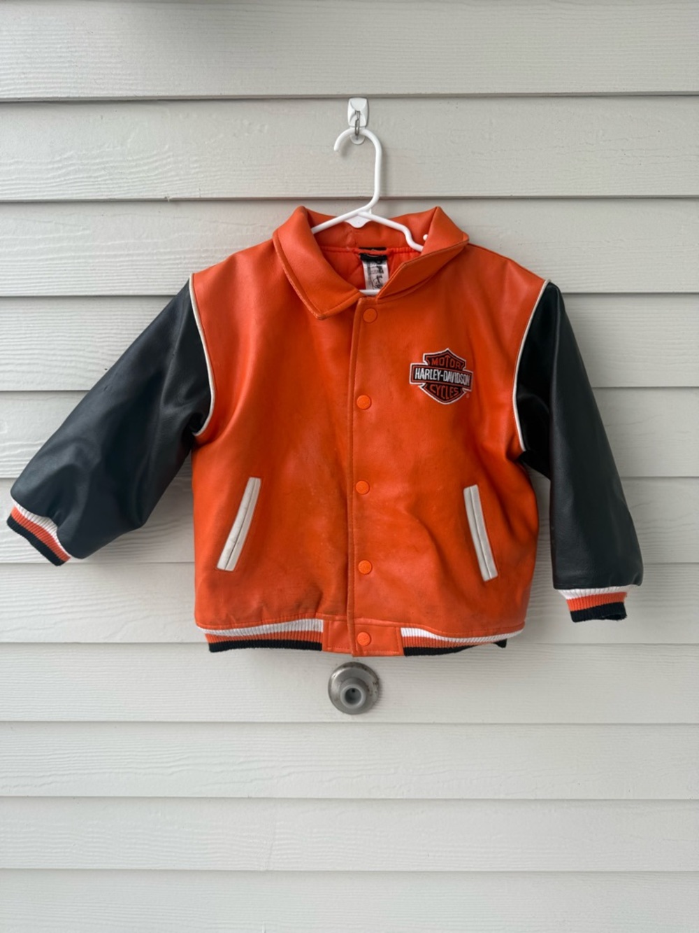 Vintage Toddler Harley-Davidson Leather Motorcycle Jacket - 4T